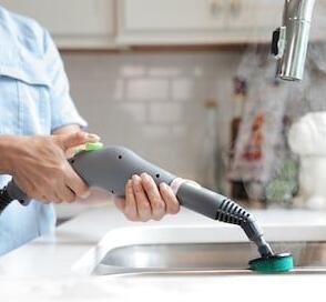 small steam brush the kitchen sink